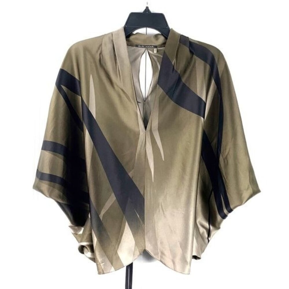 Elie Tahari Blouse Batwing Sleeves Half Sleeves Size XS Might Fit Size Small